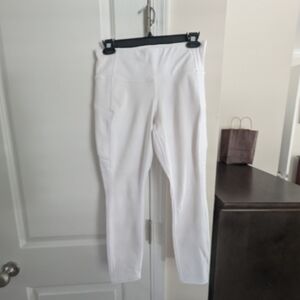Athleta Run 7/8 White Leggings
